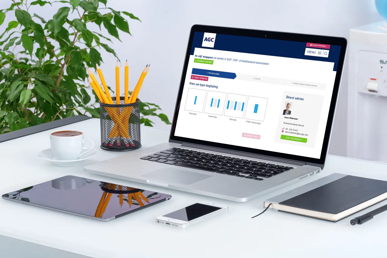 AGC glasconfigurator gelanceerd